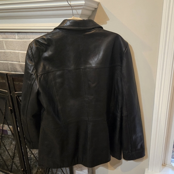 Women's Nine West leather jacket. XL - Picture 3 of 5